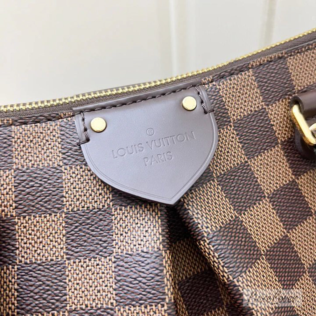 (PayNow $1390) LV Siena GM Bag in Damier Ebene Canvas and GHW