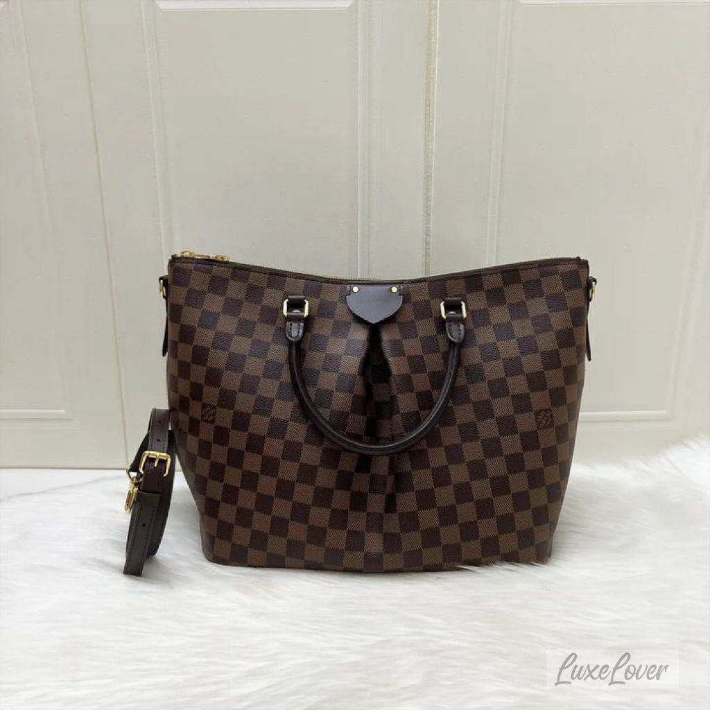 (PayNow $1390) LV Siena GM Bag in Damier Ebene Canvas and GHW