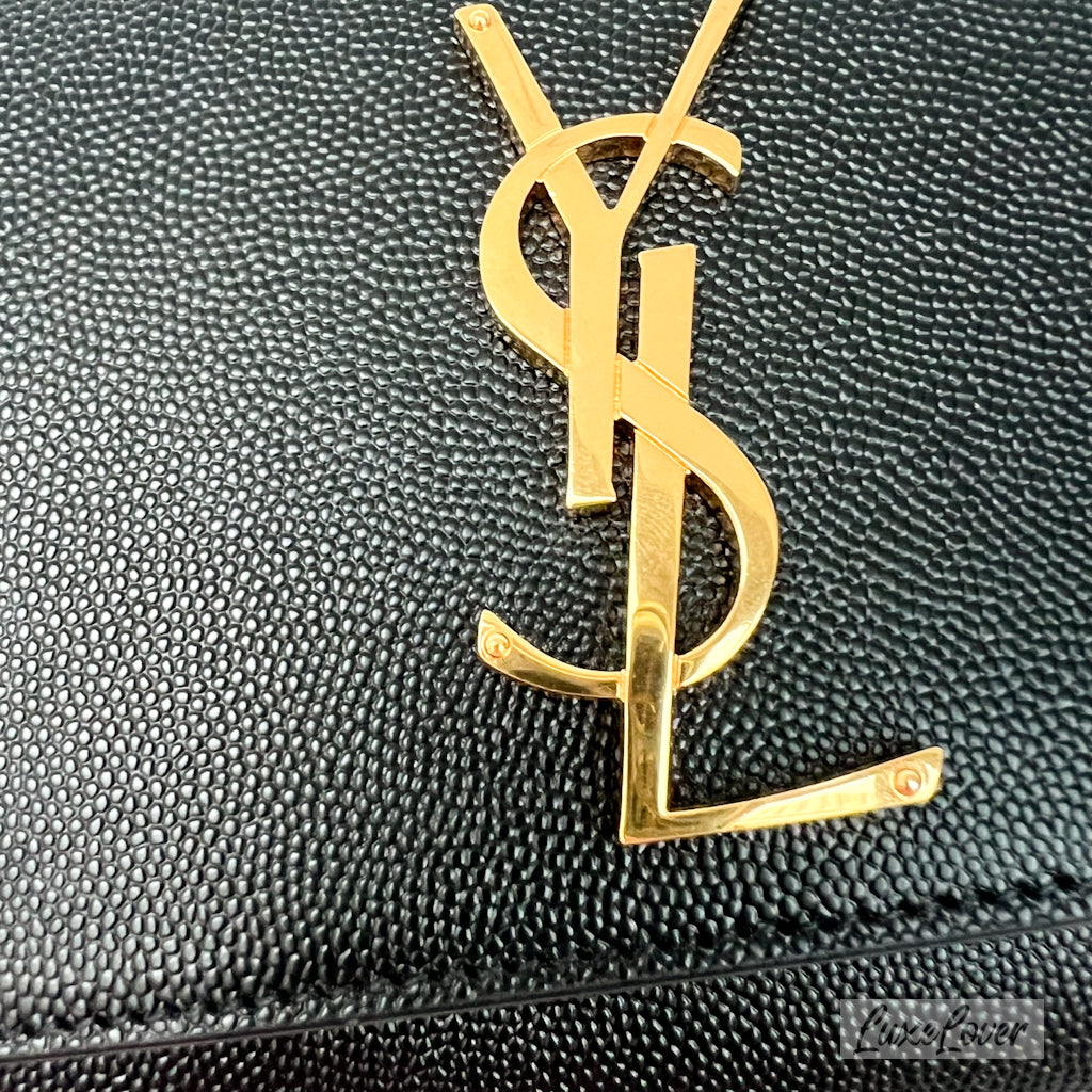 (PayNow $1390) YSL Kate in Grained Leather GHW