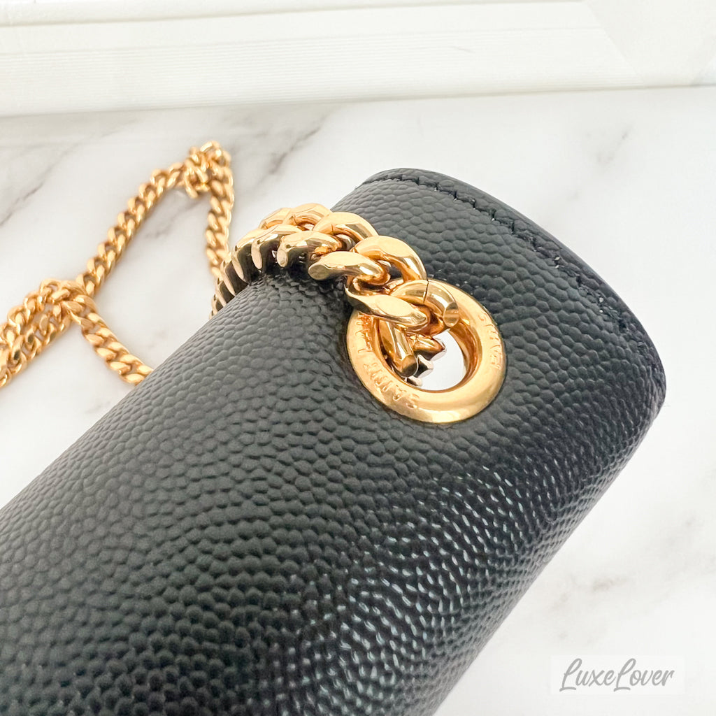 (PayNow $1390) YSL Kate in Grained Leather GHW
