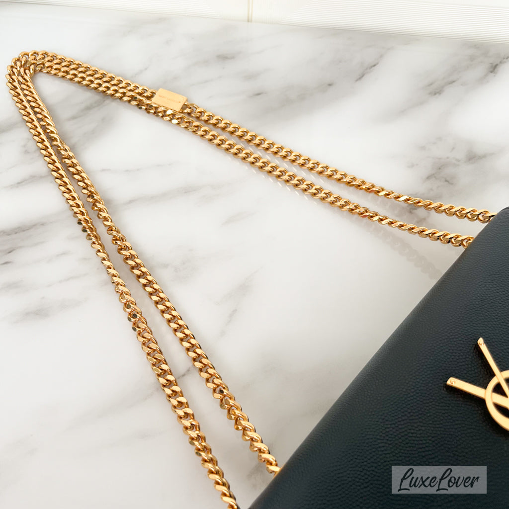 (PayNow $1390) YSL Kate in Grained Leather GHW