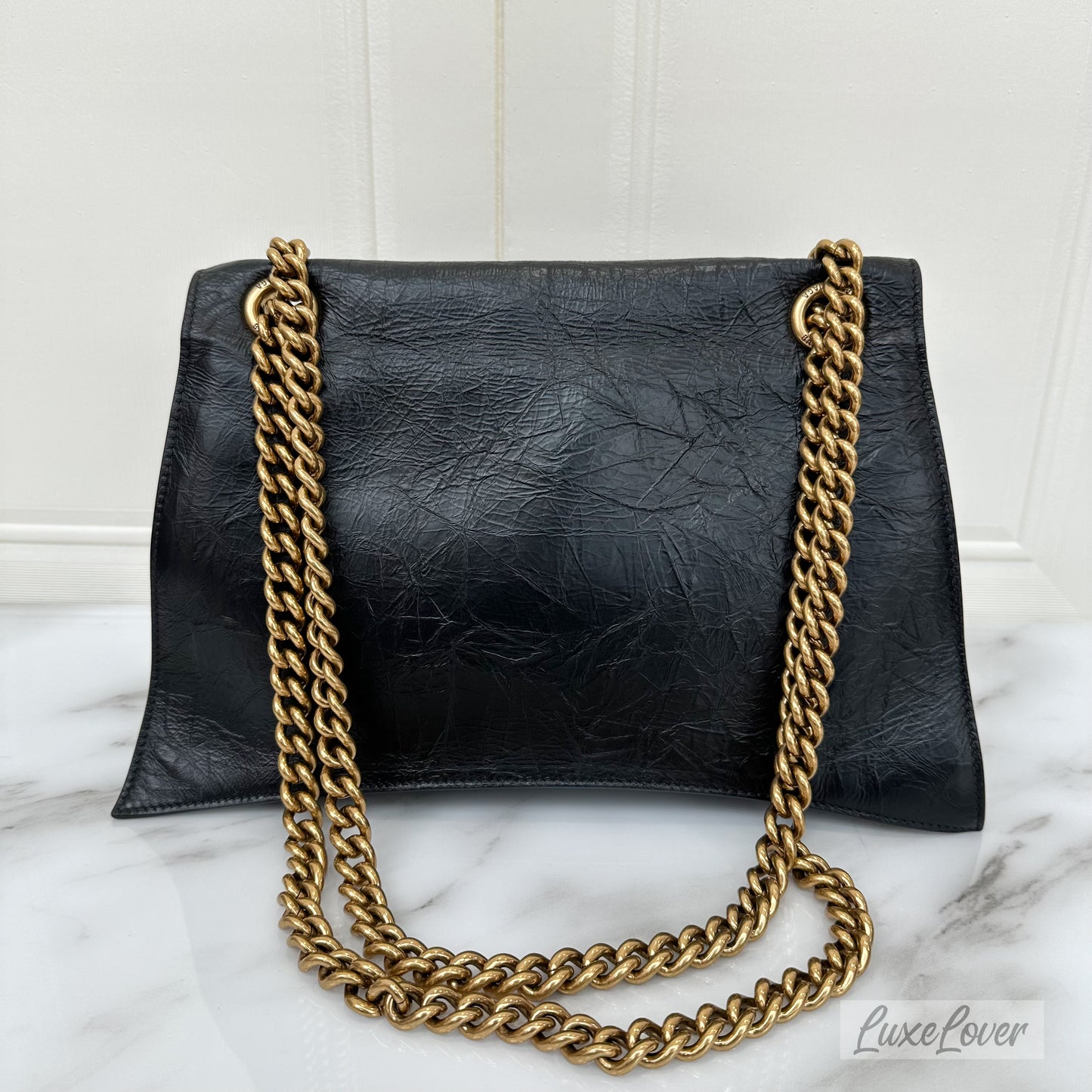 Balenciaga Crush Medium Chain Black Bag