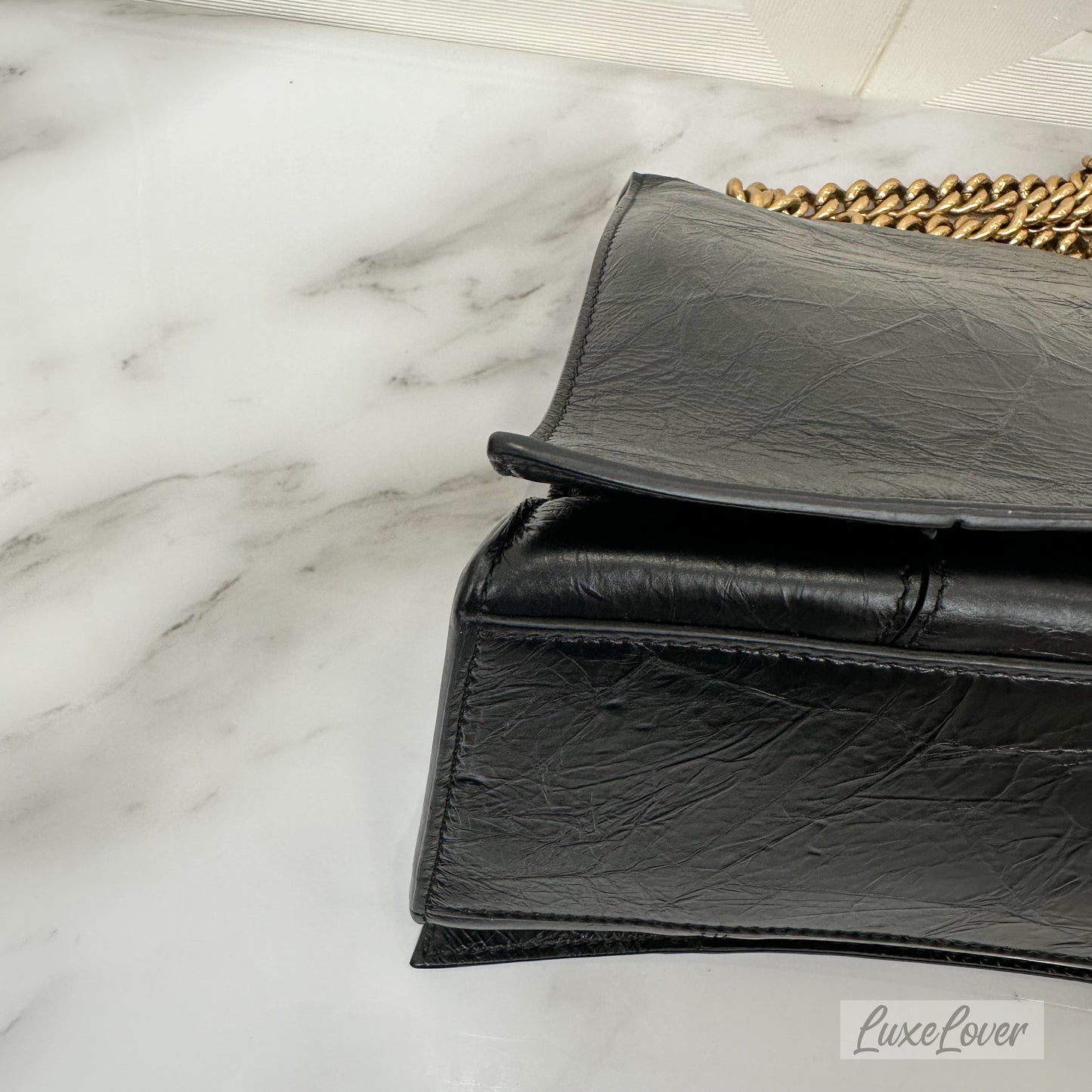 Balenciaga Crush Medium Chain Black Bag