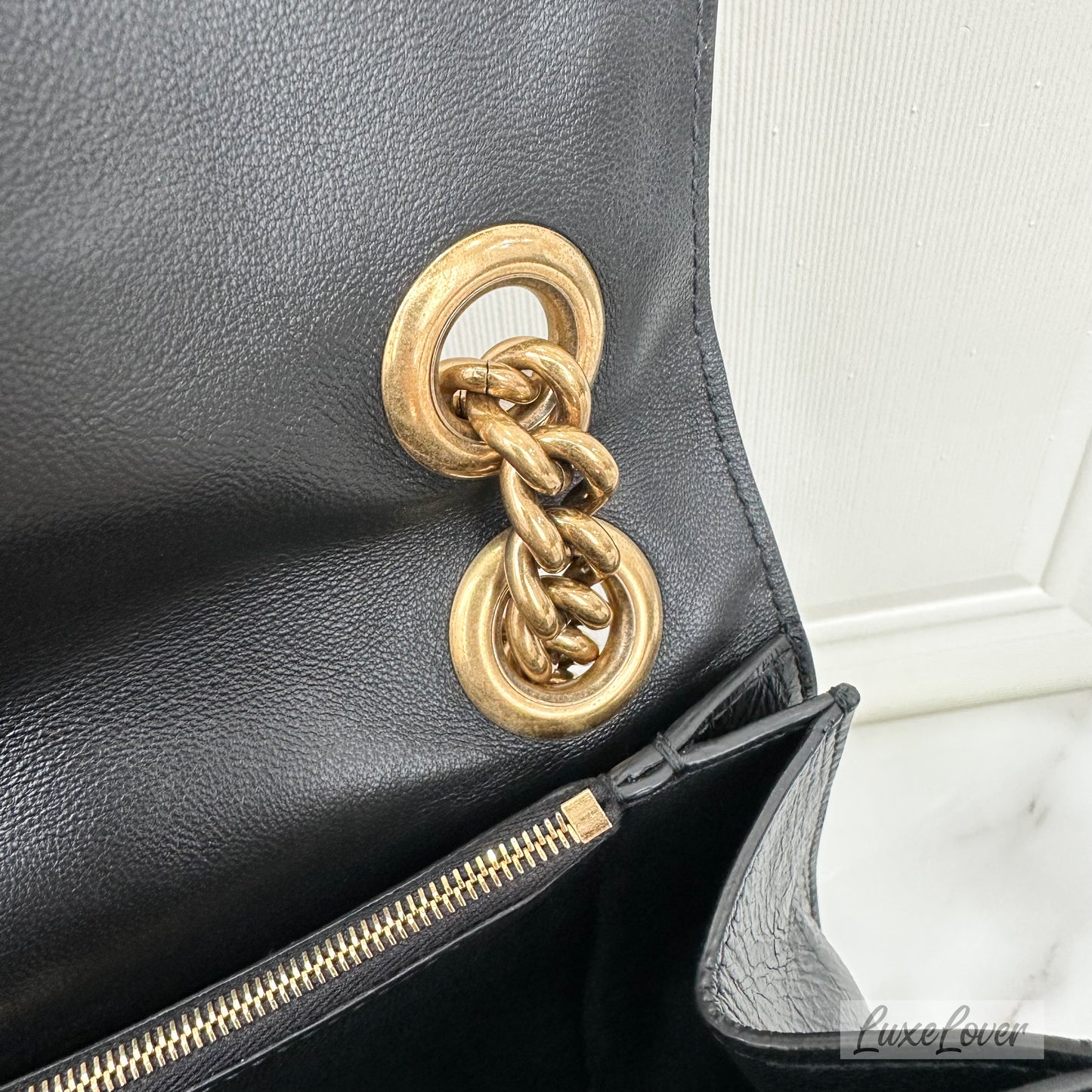 Balenciaga Crush Medium Chain Black Bag
