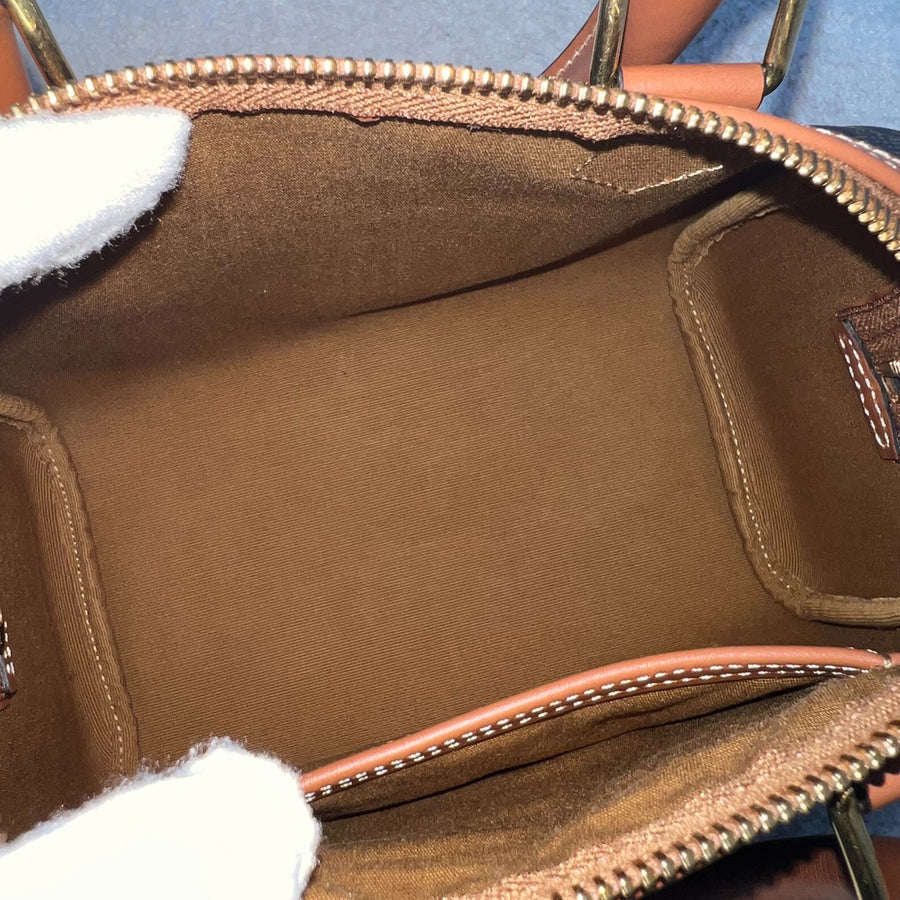 (PayNow $1190) Celine Small Boston in Triomphe Canvas and Calfskin GHW