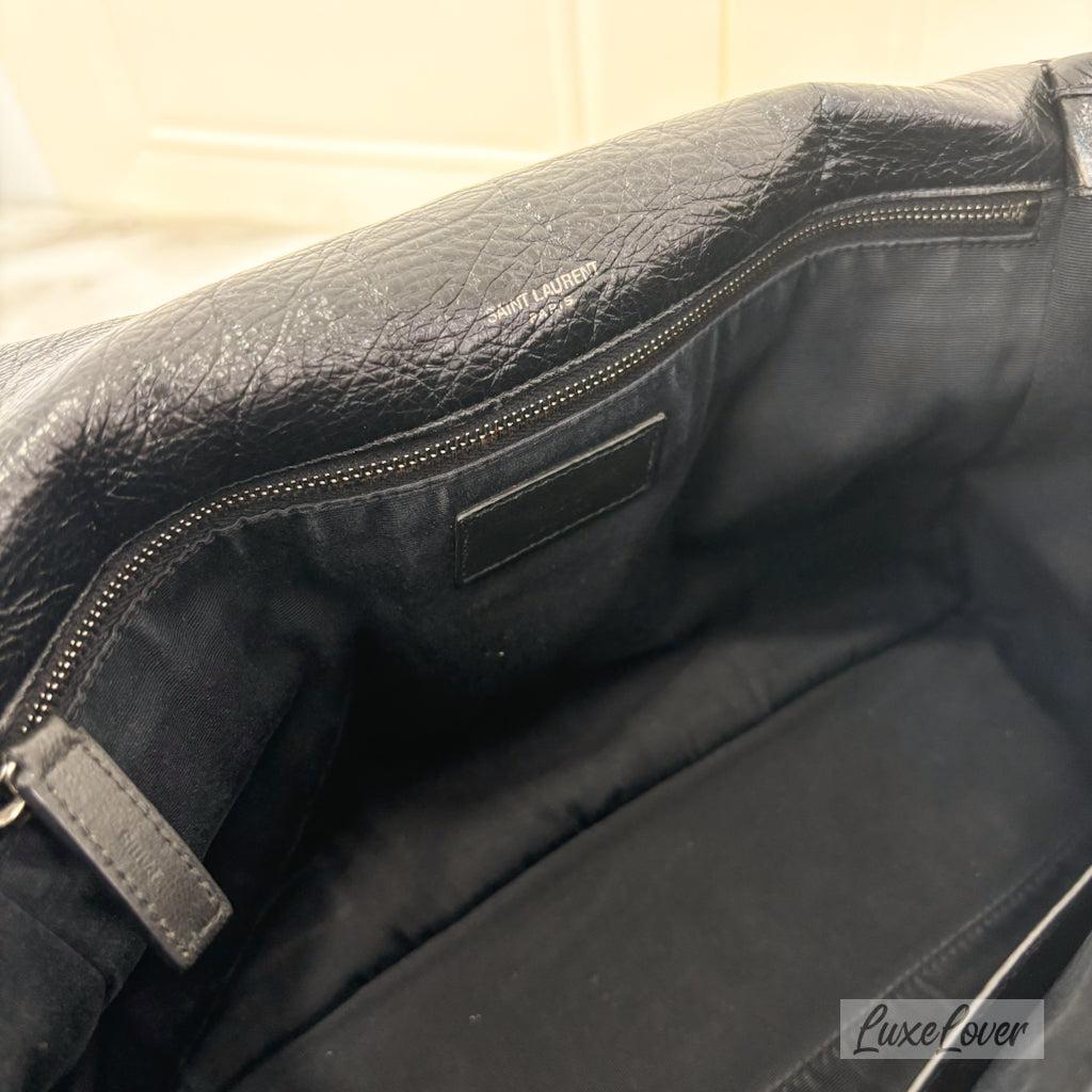 (PayNow $1050) Saint Laurent YSL Large Niki in Black Distressed Calfskin RHW