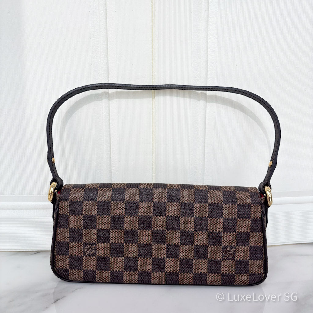 (PayNow$950) LV Ravello PM Shoulder Bag in Damier Ebene GHW