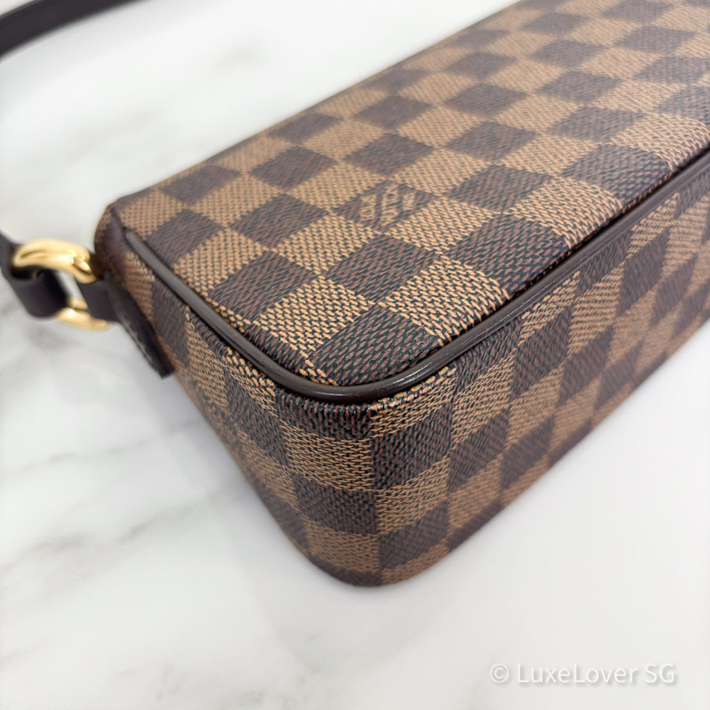 (PayNow$950) LV Ravello PM Shoulder Bag in Damier Ebene GHW