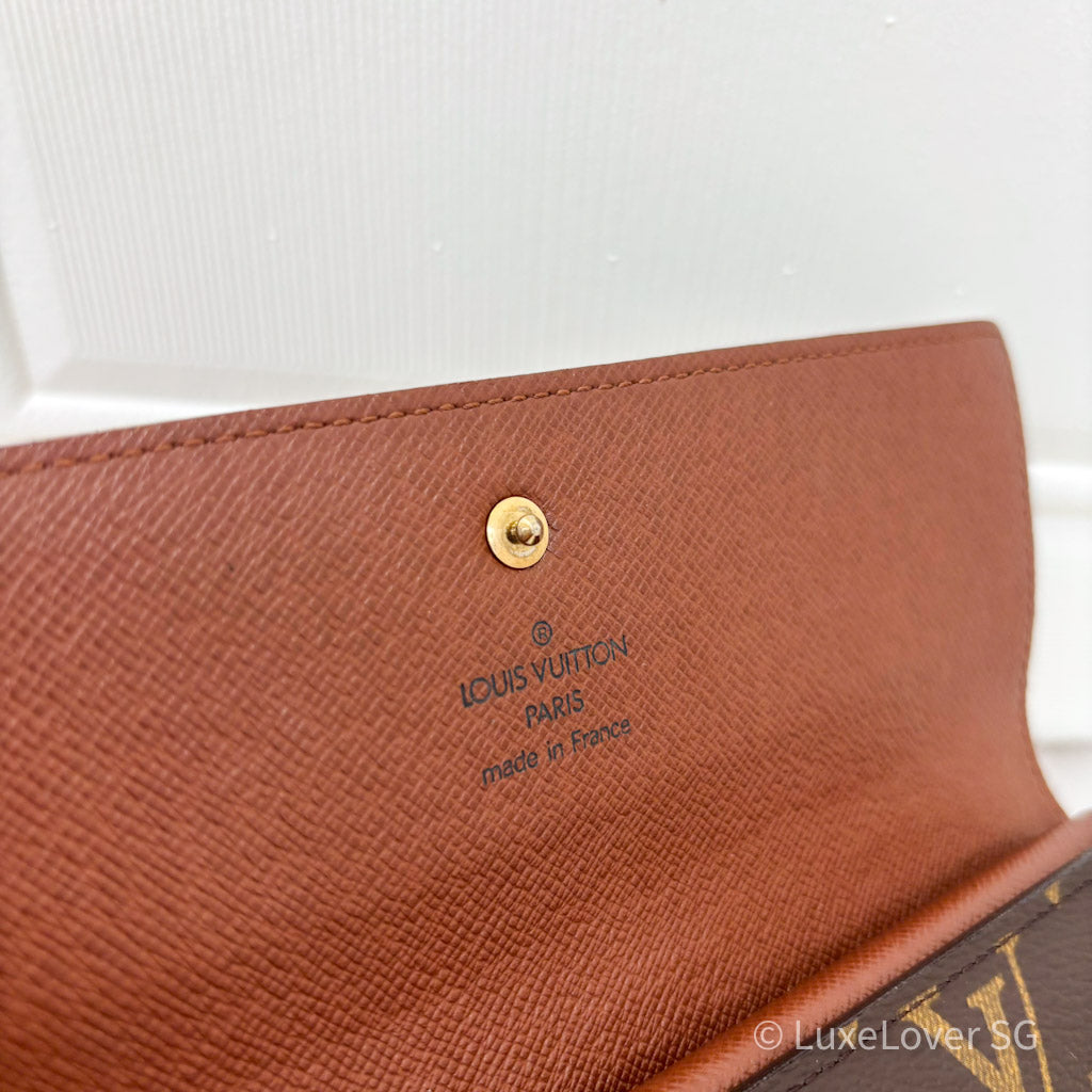 LV Long Wallet in Monogram Canvas and GHW