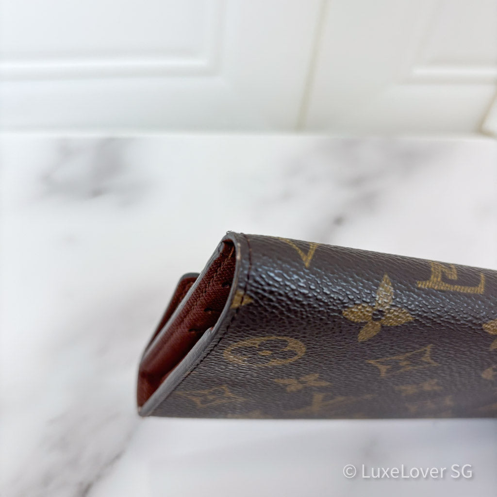 LV Long Wallet in Monogram Canvas and GHW