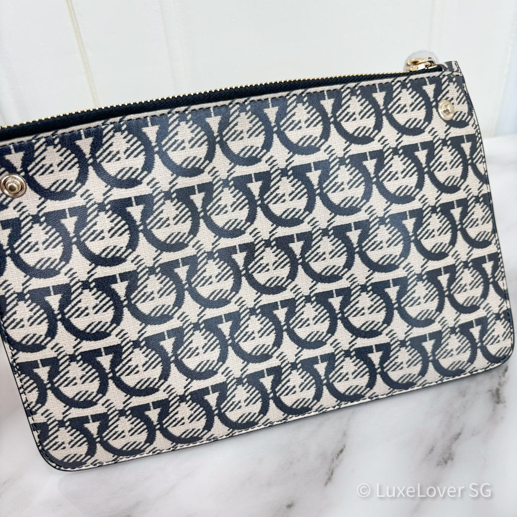Salvatore Ferragamo Studio Bag in Almond Beige Calfskin and GHW
