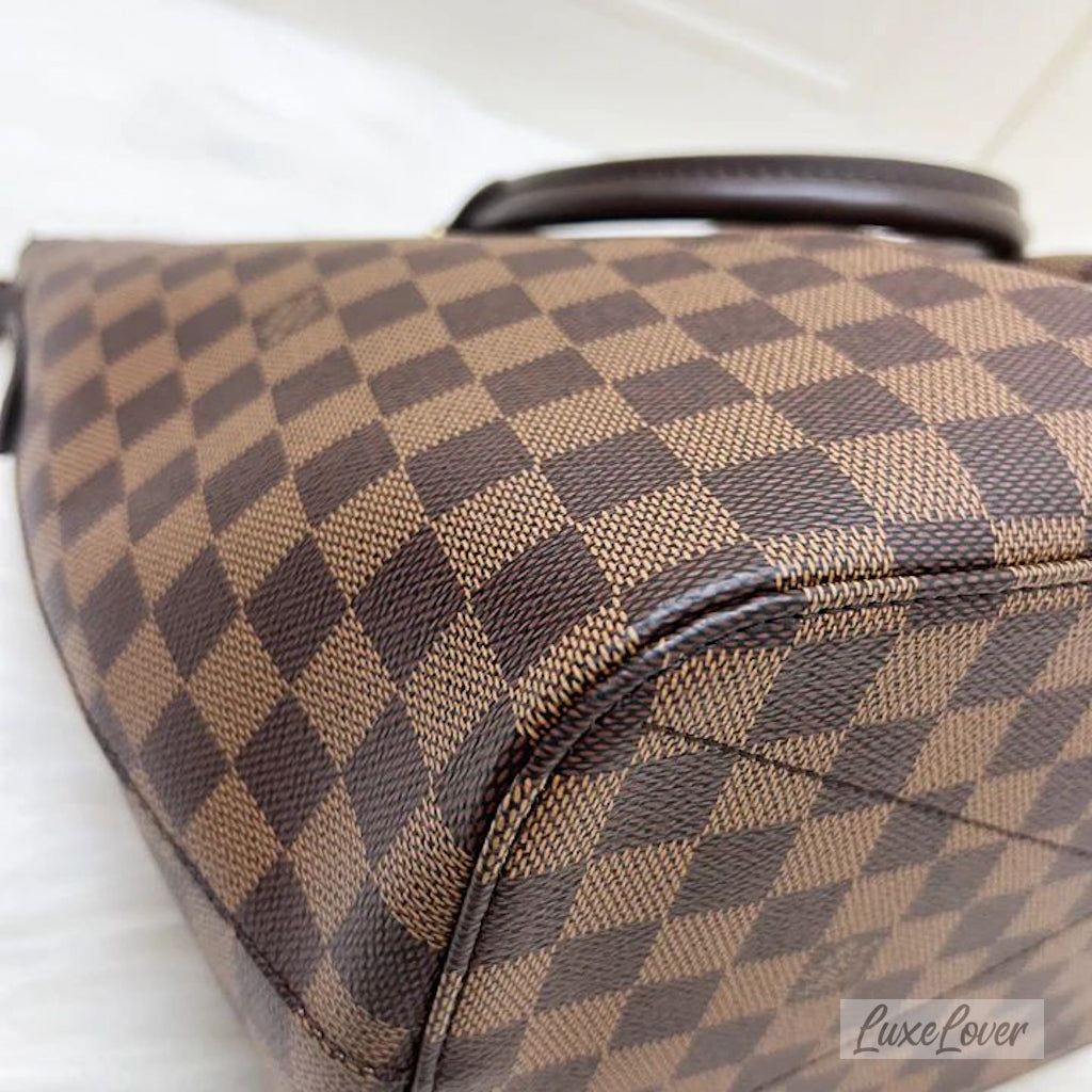 (PayNow $1390) LV Siena GM Bag in Damier Ebene Canvas and GHW