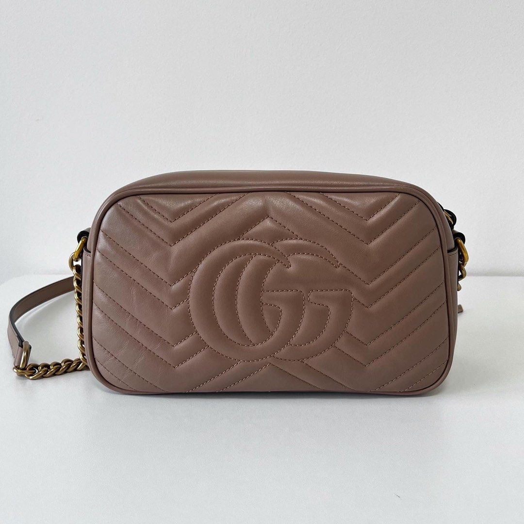 Gucci Marmont Camera Bag Nude Pink