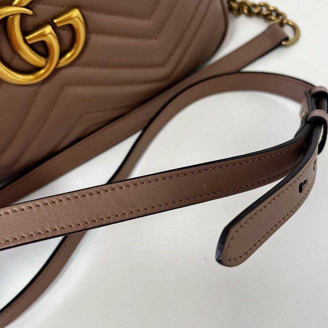 Gucci Marmont Camera Bag Nude Pink