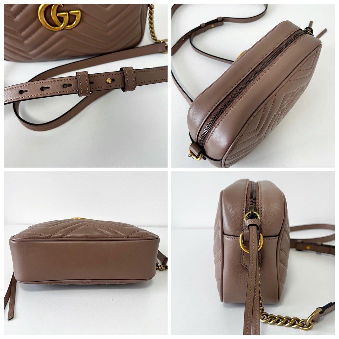 Gucci Marmont Camera Bag Nude Pink