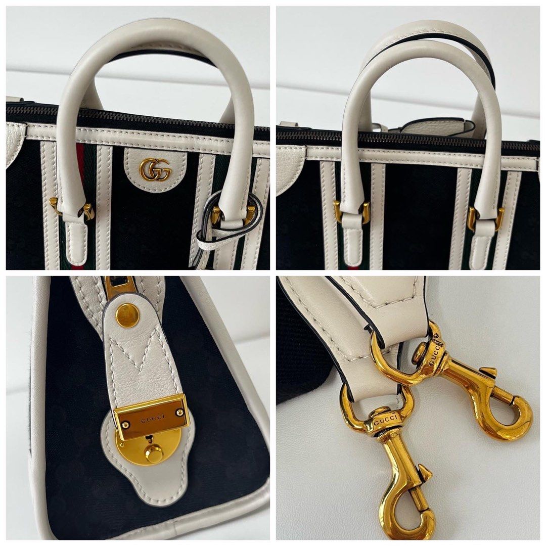 (PayNow$1290) Gucci Mini GG Canvas Tote Bag