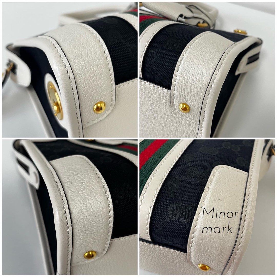 (PayNow$1290) Gucci Mini GG Canvas Tote Bag