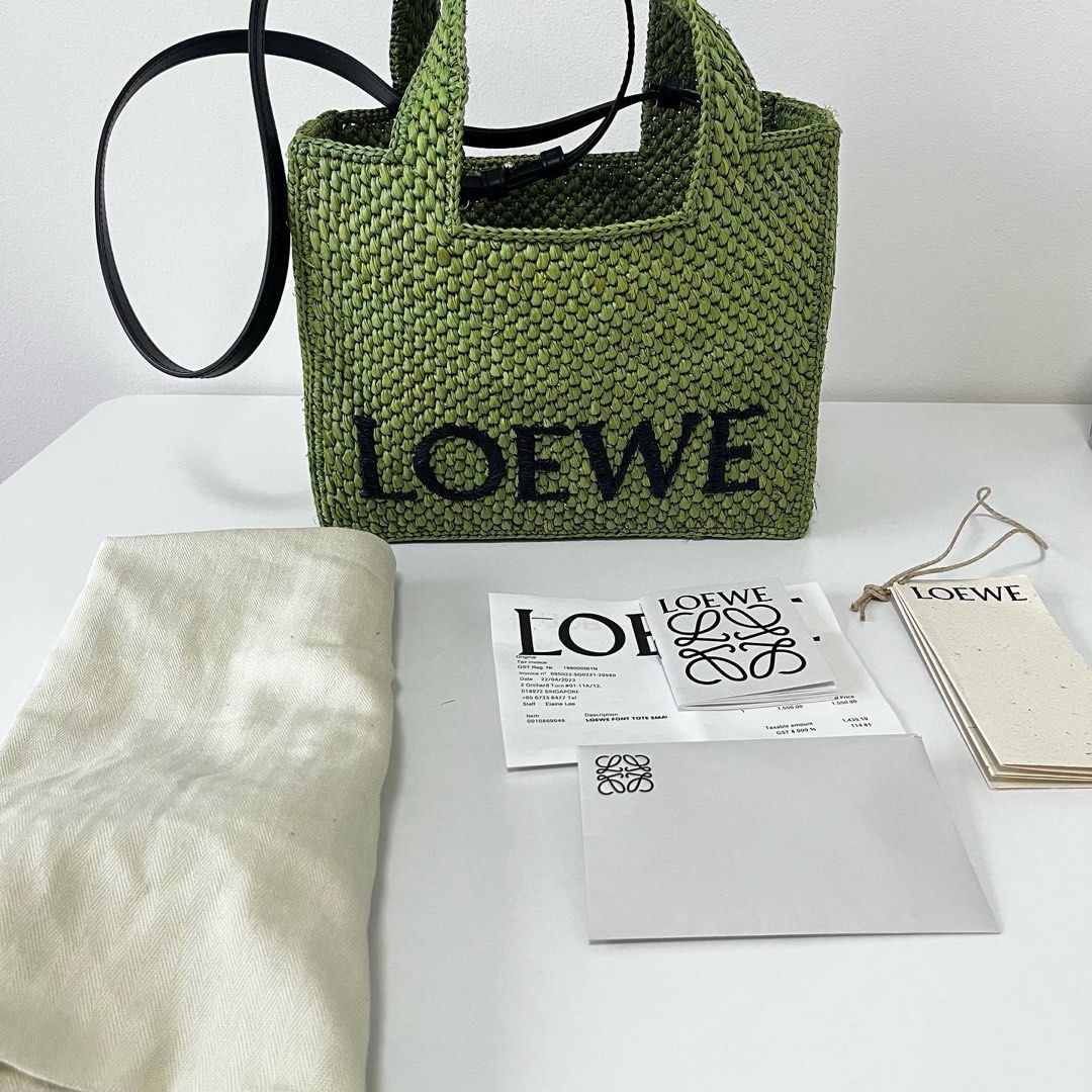 Loewe Small Front Tote Green