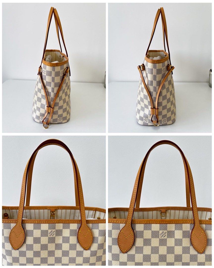 (PayNow$1180) LV Neverfull PM in Damier Azur