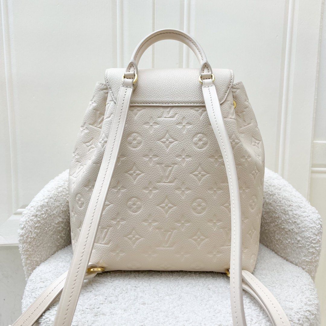 LV Montsouris Backpack Creme Calfskin