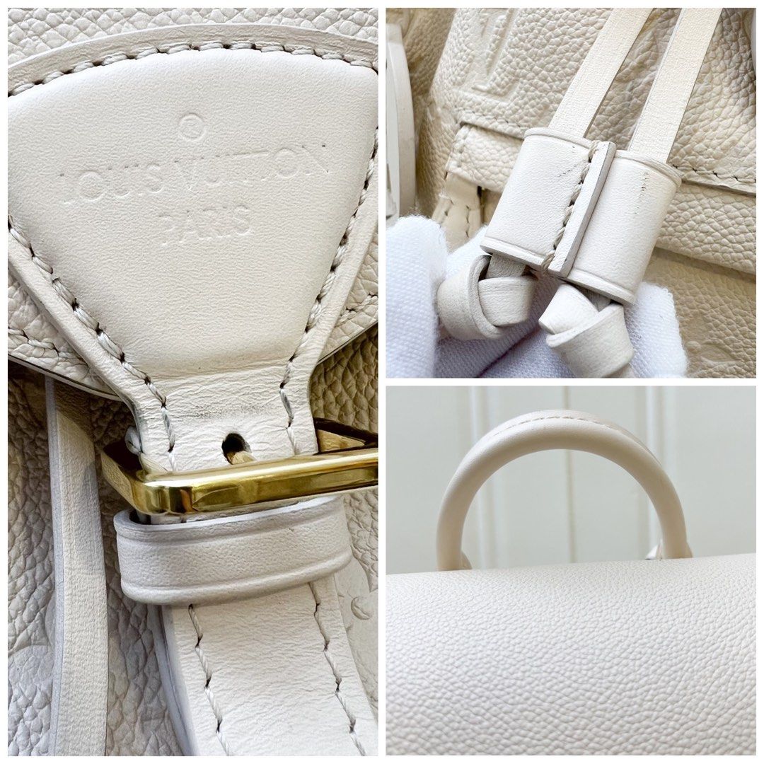 LV Montsouris Backpack Creme Calfskin