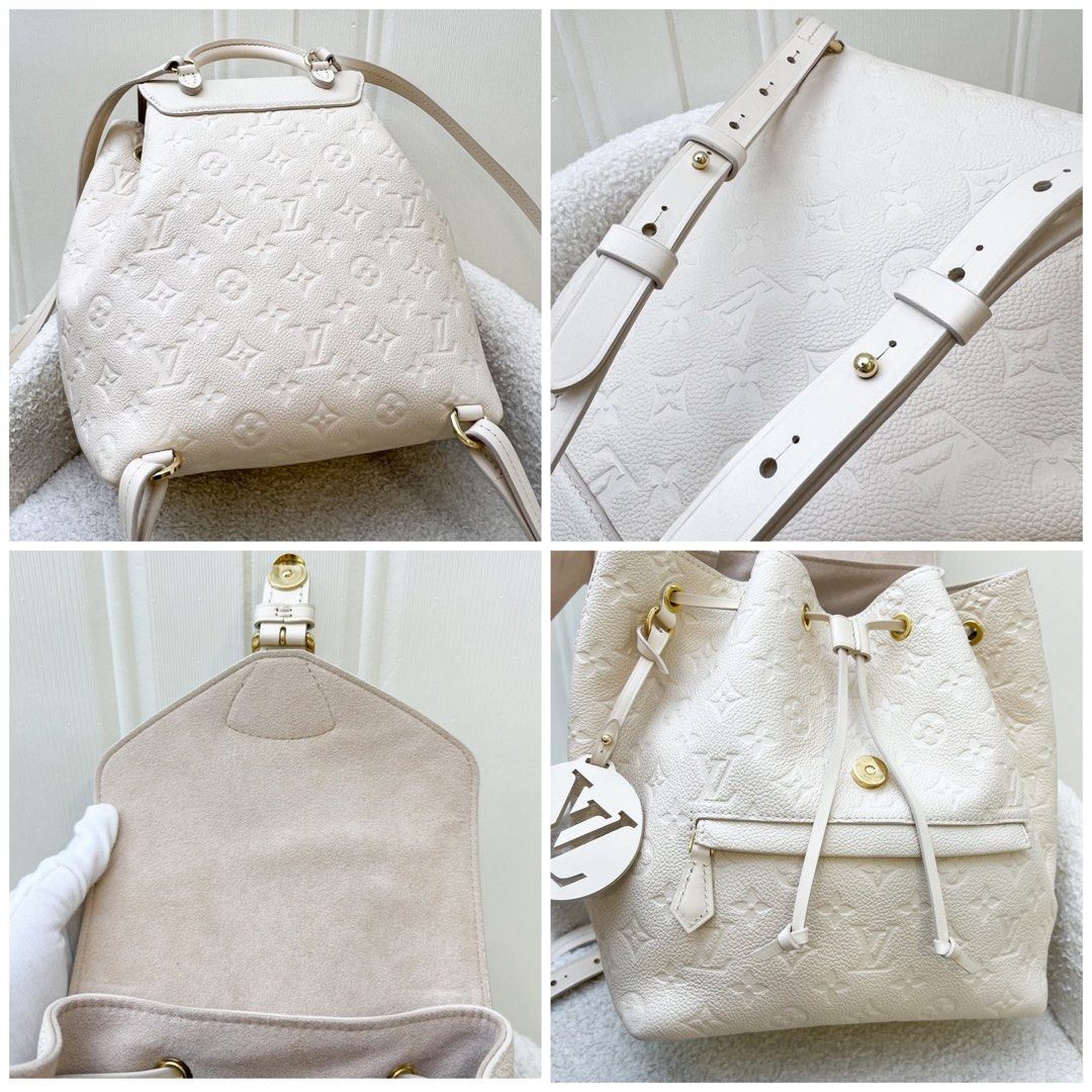 LV Montsouris Backpack Creme Calfskin