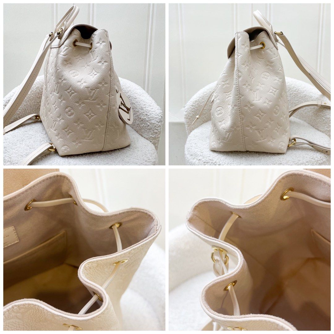 LV Montsouris Backpack Creme Calfskin