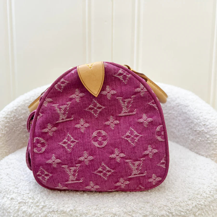 Louis Vuitton Vintage Neo Speedy in Fuchsia Pink Denim and GHW