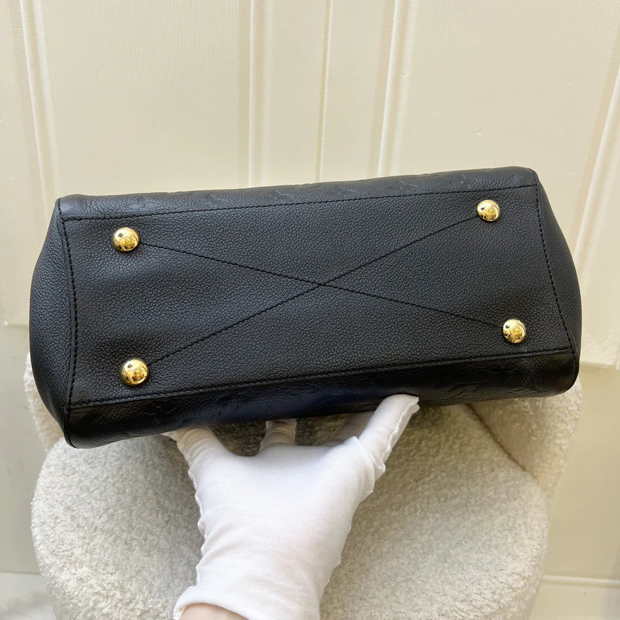 (PayNow$1790) LV Montaigne MM in Black Empreinte Leather and GHW