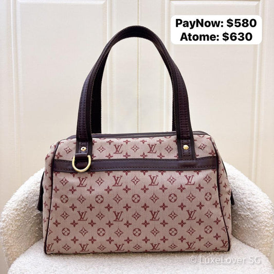 (PayNow$580) LV Josephine Idylle Mini Top Handle Bag in Jacquard and GHW