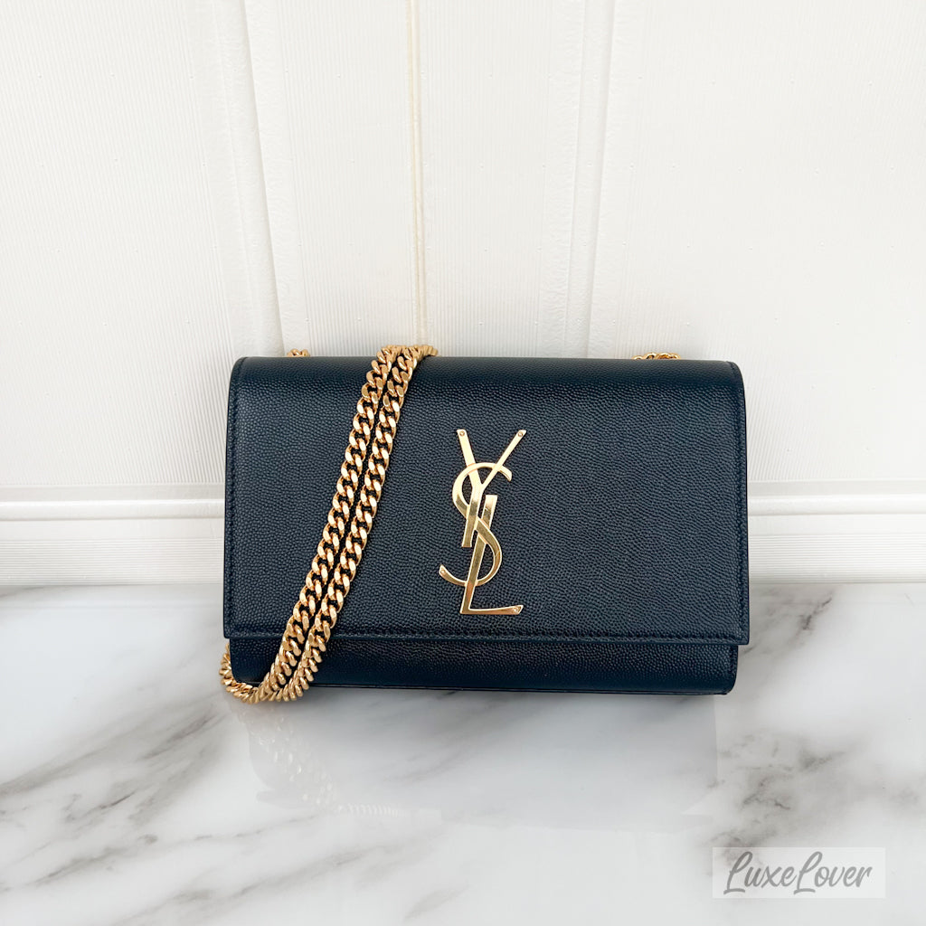 (PayNow $1390) YSL Kate in Grained Leather GHW