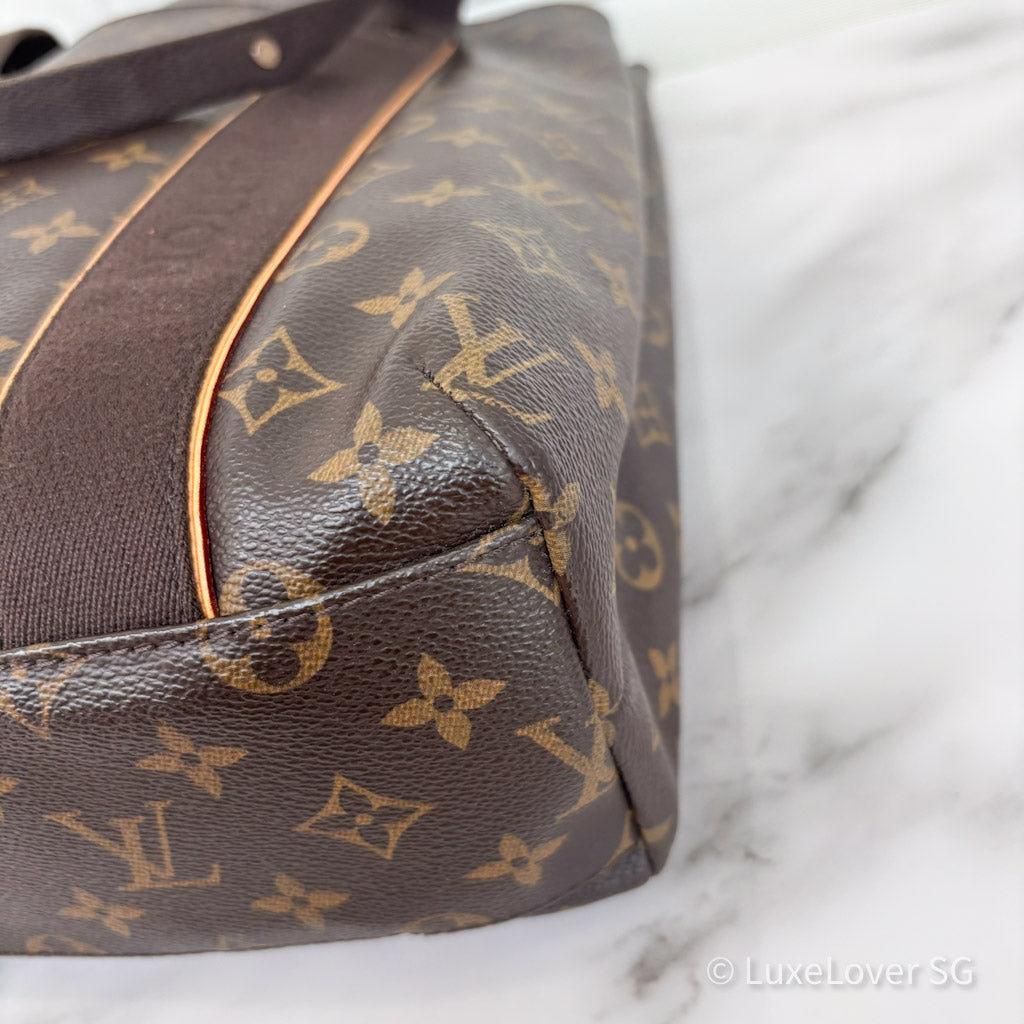 LV Beaubourg North South Tote Bag in Monogram Canvas