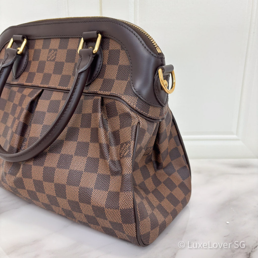 (PayNow$1290) LV Trevi PM in Damier Brown Leather GHW