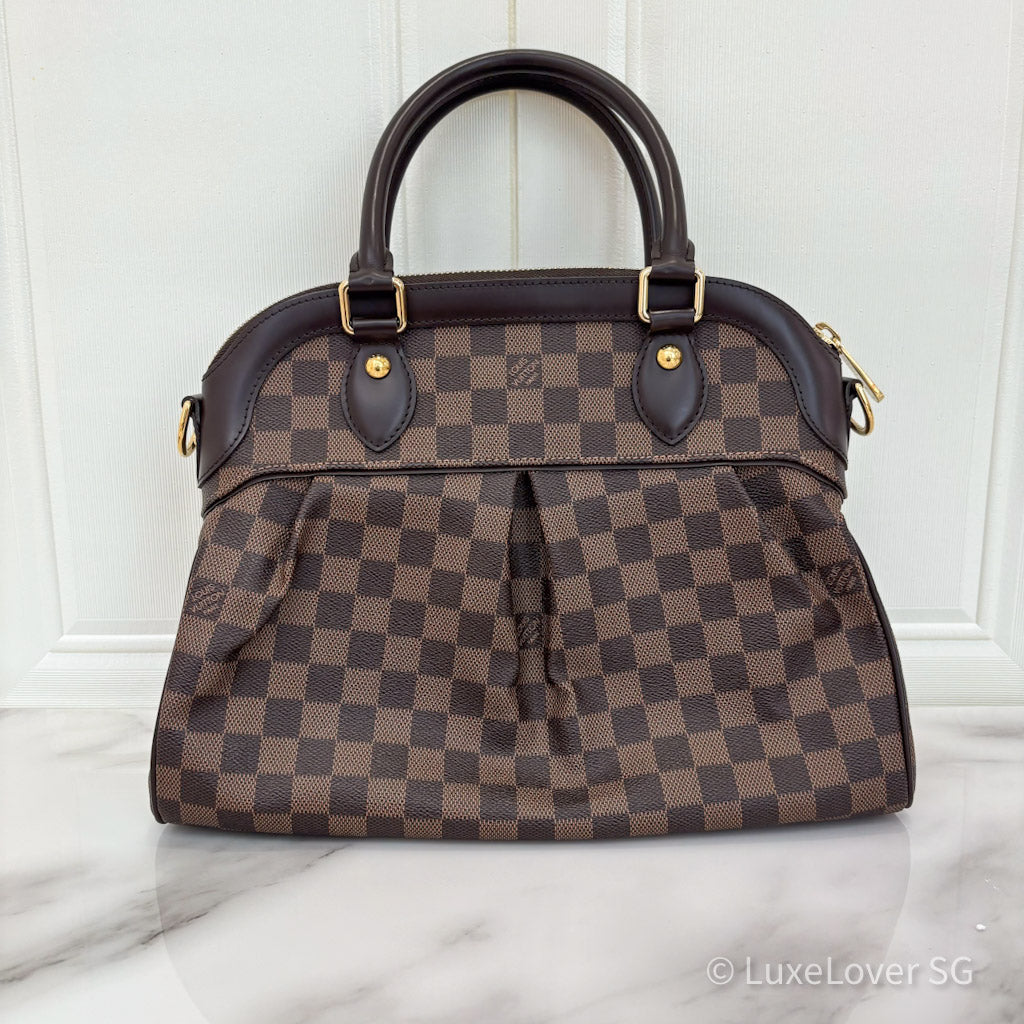 (PayNow$1290) LV Trevi PM in Damier Brown Leather GHW