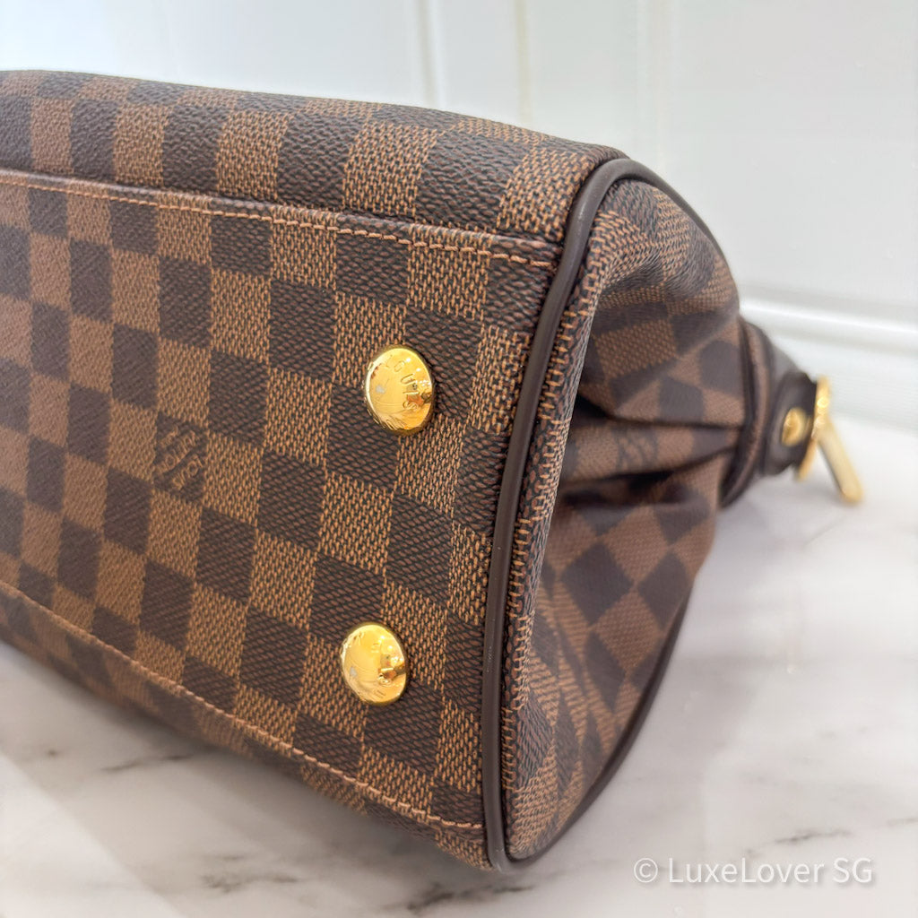 (PayNow$1290) LV Trevi PM in Damier Brown Leather GHW