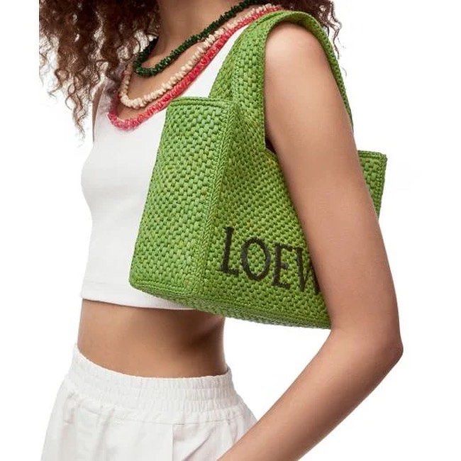 Loewe Small Front Tote Green