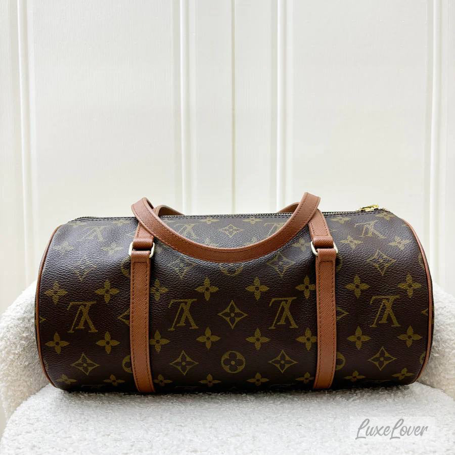 LV Vintage Papillon 30 Top Handle Bag in Monogram Canvas and GHW